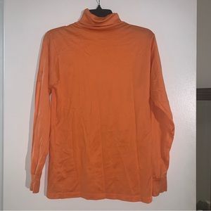 Vintage Bogner Orange Cotton Turtleneck